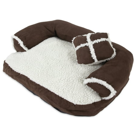 UPC: 0029695283772 | Aspen Pet Sofa Dog Bed with Pillow  20 L x 16 W x 9 H