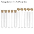 thumbnail image 4 of Unique Bargains Lab Tube Plastic Round Base Test Tubes with Cork Stoppers 10 Pack 0.51x3.07inch, 4 of 5