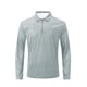thumbnail image 4 of Blusa y camisa de manga larga con cuello vuelto para hombre, informal, de manga larga, con cremallera y solapa a rayas, blusa de manga larga con cuello vuelto, blusa de poliéster para hombre, 4 of 9