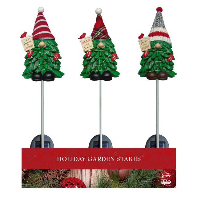 Gnomo navideño alpino Pathway Decor de 84 cm de altura (paquete de 9)