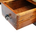 thumbnail image 7 of vidaXL Coffee Table Vintage End Table Sofa Table with Drawers Solid Wood Mango, 7 of 7
