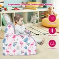 thumbnail image 4 of Gymax 3-in-1 Convertible Kid Sofa Bed Flip-Out Chair Lounger for Toddler Pink, 4 of 10