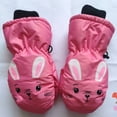 thumbnail image 3 of Otqutp Toddlers Winter Mittens,Non-Slip Snow Gloves Warm Ski Gloves for Baby Girls Boys Winter Gloves for Skiing Outdoor Activities(Pink,3-8 Years), 3 of 4