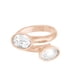 thumbnail image 1 of Anillo para Mujer con Cristal Fino Swarovski en forma de Oval–  Bañado en Oro Rosa 14k– Anillo Elegante y Brillante-Aretes de Mujer de Moda, Joyería para Mujer de Moda– Regalo especial Ortiz Espinosa Temporada, 1 of 4