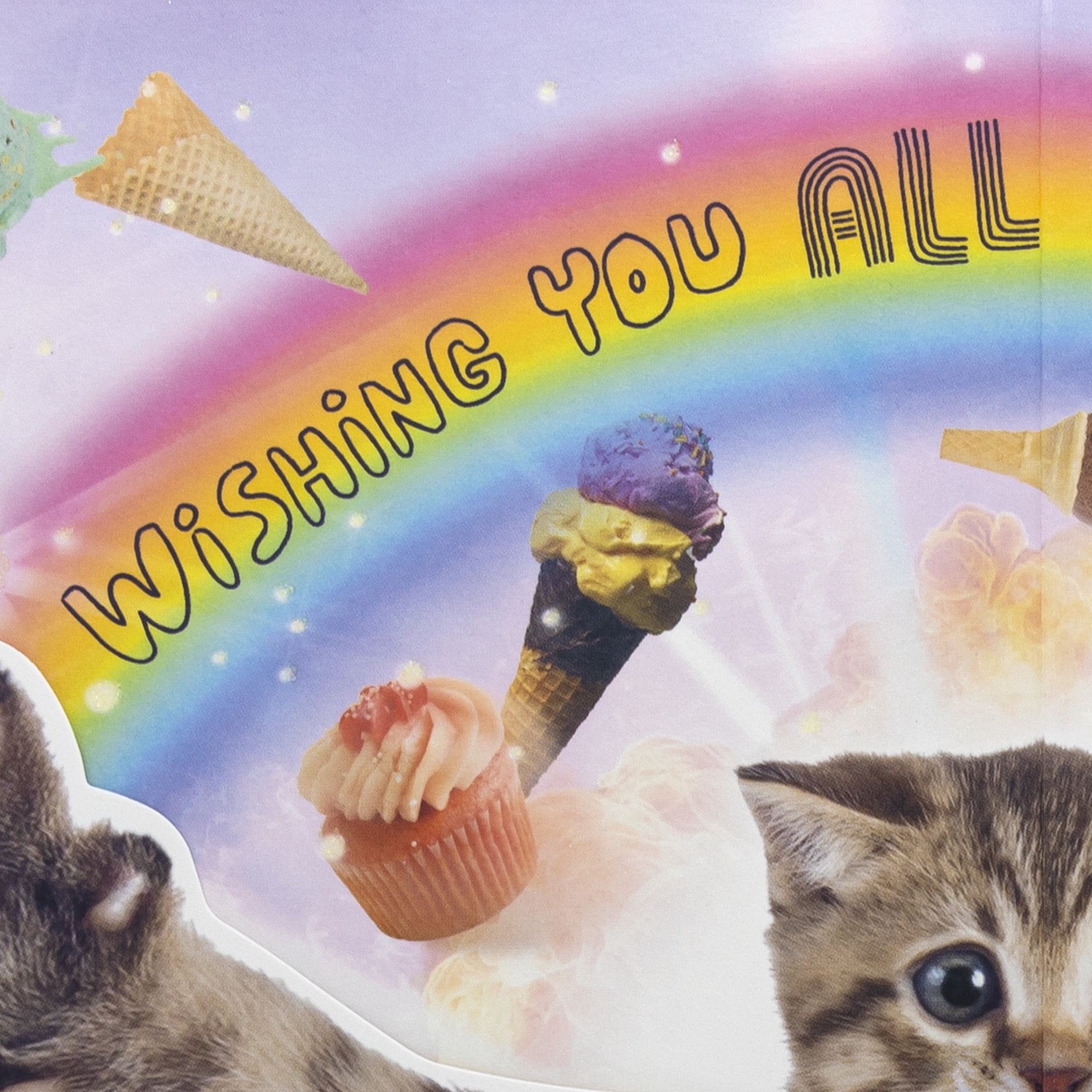 Hallmark Funny Pop-Up Birthday Card (Sunshine, Rainbows and Kittens)