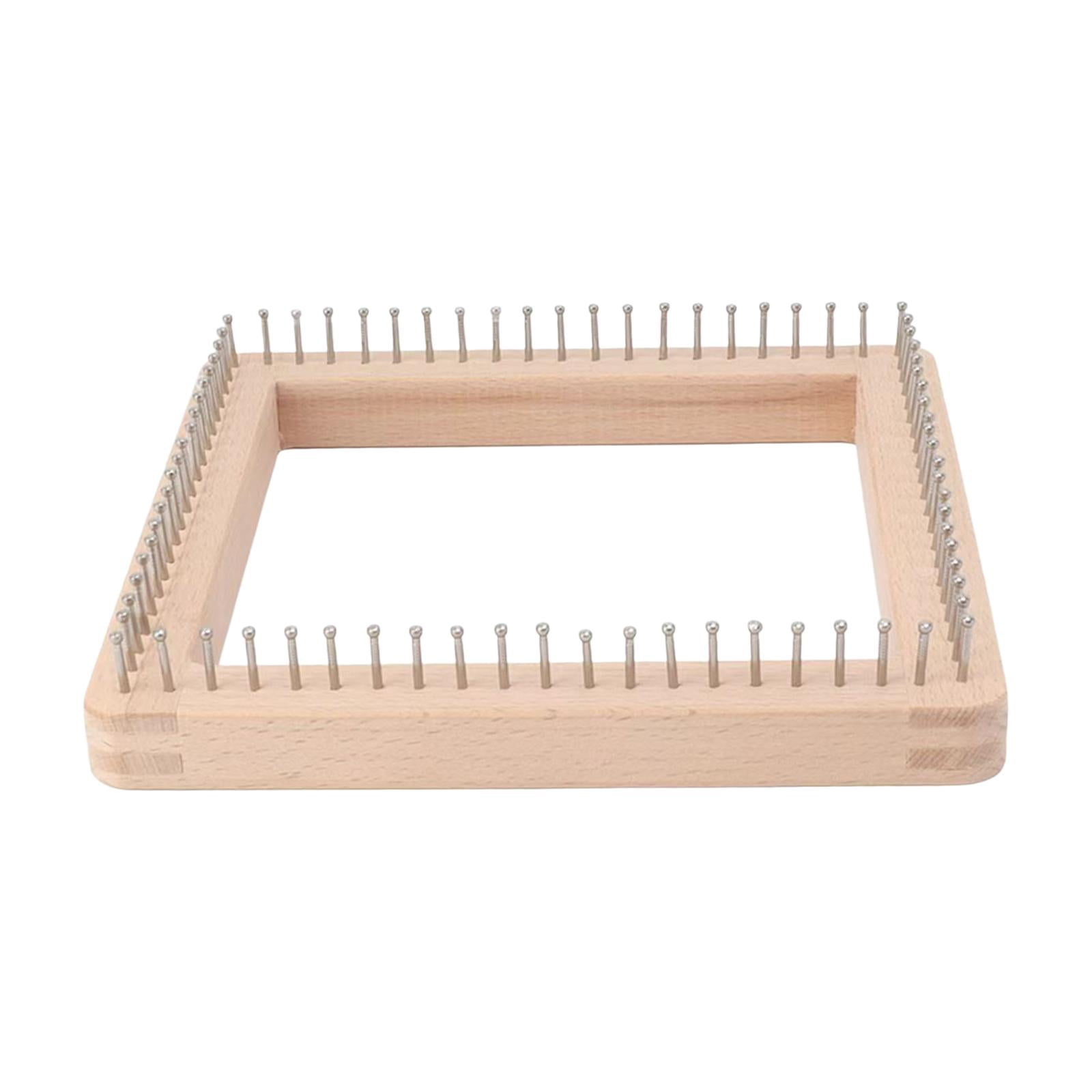 Knitting Loom for Beginners Wooden Knitting Board Pin Loom Smooth Surface Material for Weaving Scarves Hats Cushions