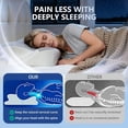thumbnail image 3 of Cervical Neck Pillow for Neck Pain Relief and Sleeping, Ergonomic  Memory Foam Pillow with Breathable Pillowcase, Neck Support Pillow for Side, Back, Stomach Sleepers, 3 of 6