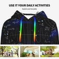 thumbnail image 4 of Kdxio Mathematica Science Print Womens Oversized Hoodies Sweatshirts Hooded Pullover Tops Sweaters Casual-Large, 4 of 7