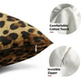 thumbnail image 3 of Leopard Throw Pillow Cover 2 Pcs Cheetah Animal Print Pillows Covers 12x20 Soft Bed Decorative Pillow Case for Home Couch Sofa Outdoor Decor, 3 of 6
