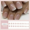 thumbnail image 4 of Set de uñas postizas press on juggssa de 24 piezas, French Ombre acrílicas, 4 of 7