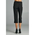 thumbnail image 2 of Larry Levine Women's Capris with Cuffed Hem - Black - 14, 2 of 3