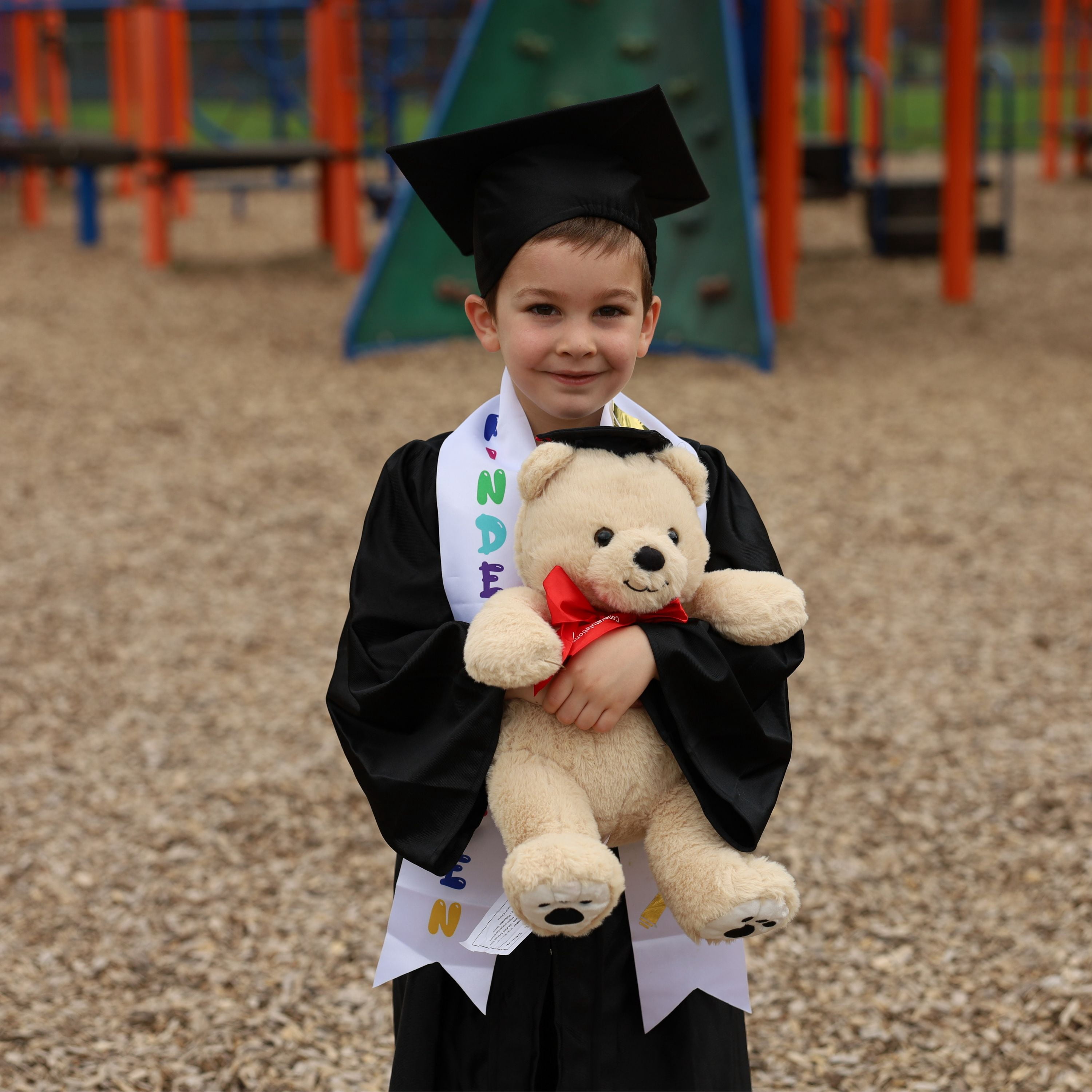 Tezituor 17.7'' Graduation Teddy Bear 2026 Stuffed Animal with Doctoral Cap and Sash Graduation Stuffed Bear Plush Toy