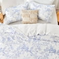 thumbnail image 3 of Hitime Queen Duvet Cover Set, Soft & Breathable Microfiber 3 Pieces Queen Bedding Sets, Pattern Queen Comfy Duvet Cover Set, with Zipper Closure (Queen), 3 of 8