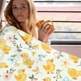 thumbnail image 5 of Yibo Floral Duck Funny Gift for Girls Boys Kids Animals Lovers Super Soft Flannel Blanket for Sofa Couch Bed Travel Plush Warm Cozy Home Decor for Summer, for Kids/Baby, 5 of 7