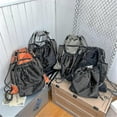 thumbnail image 4 of Drawstring Backpack, Gym Drawstring Bags Cool Basketball Soccer Backpack With Ball Compartment, Basketball Bag Mesh Gym Bag Waterproof Foldable Sackpa, 4 of 4