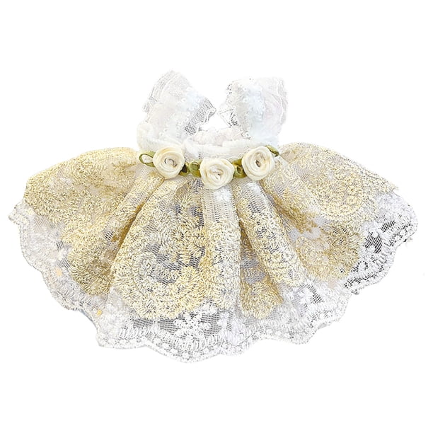 Nueva Drooping Ear Conejo Encaje Rosa Falda Muñeca Vestido de Muñeca Muñeca Correa de hombro Falda Vestido de Muñeca Accesorios