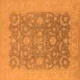 thumbnail image 1 of Ahgly Company Indoor Square Oriental Orange Industrial Area Rugs, 6' Square, 1 of 4