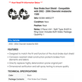 thumbnail image 2 of Rear Brake Dust Shield - Compatible with 2002 - 2006 Chevy Avalanche 1500 2003 2004 2005, 2 of 2