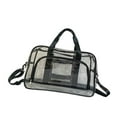 thumbnail image 2 of Kuntesetty Clear Toiletry Bag Beach Bag Waterproof PVC Tote Bag for Airline Work Travel Black, 2 of 9