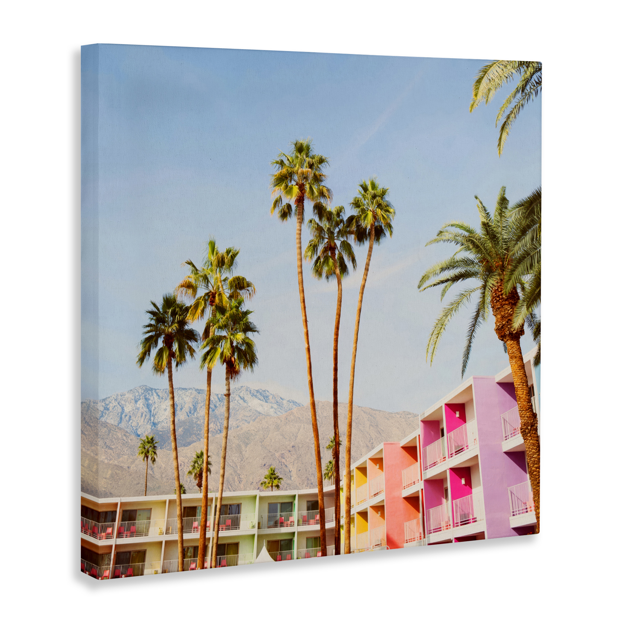 Looming Palms over Resort Canvas Wall Art, design by LISH Creative