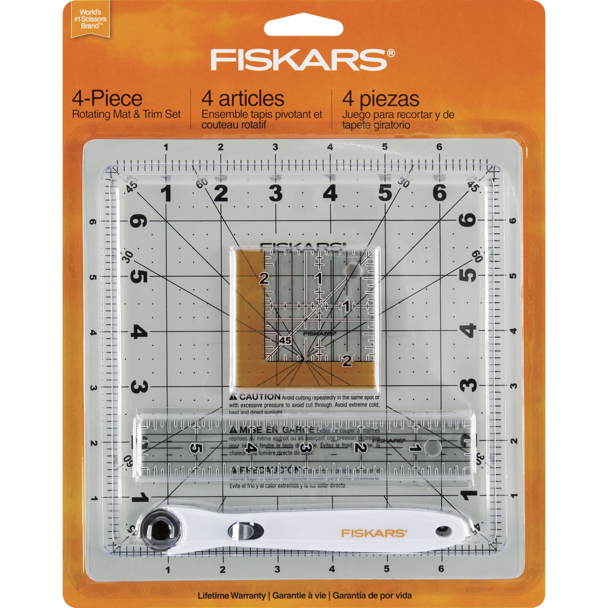 Fiskars Rotating Mat and Trim 4pc Set - 149800-1003 - 020335023611
