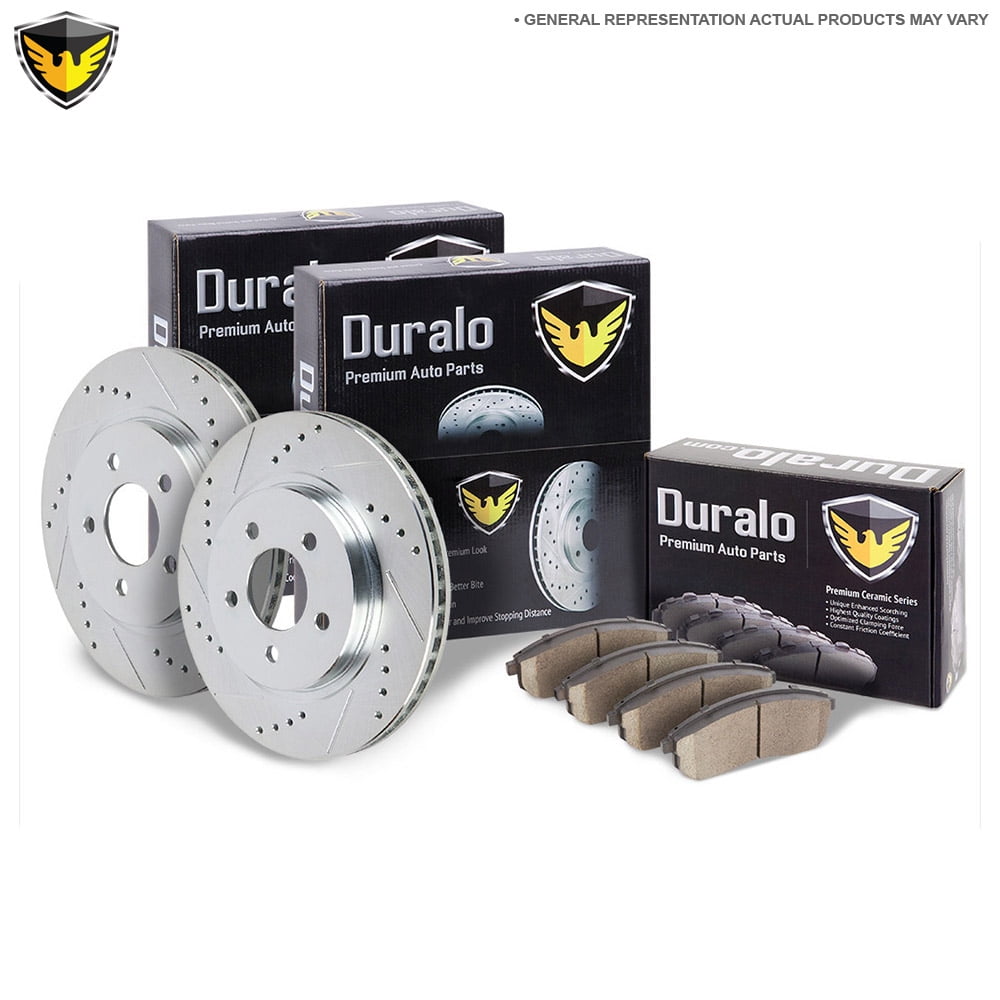 Duralo Front Brake Pad Rotor Kit For Chevy HHR 2006 2007 2008 2009 2010