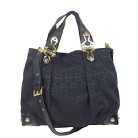 Michael Kors Joplin Signature Jacquard Large N S Tote Black