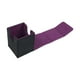thumbnail image 1 of Caja de almacenamiento para baraja de cartas coleccionables, multiusos con tapa de cierre, organizador para tarjetas de fútbol, ​​regalo, tarjetas de Negro Púrpura, 1 of 9