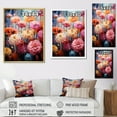 thumbnail image 4 of Designart "Subdued Zinnias Meadow I" Zinnias Floater Framed Canvas Prints, 4 of 5