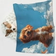thumbnail image 6 of Naloa Blue Sky Cloud Puppy Dog Blanket, 3 Sizes Cat Blanket for Indoor Cats Large Medium Small Dog Gifts-Small, 6 of 8