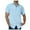 Light Blue, variant on Jkety Mens Workout Shirts Mens Short Sleeve Button Up Shirts Casual Chemise AG,S