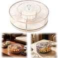 thumbnail image 2 of CoreLiving Snackle Box Container with 7 Compartments, Rotating Divided Serving Tray and Fruit Organizer with Lid, Portable Snack Spinner for Travel and Picnic, 2 of 8