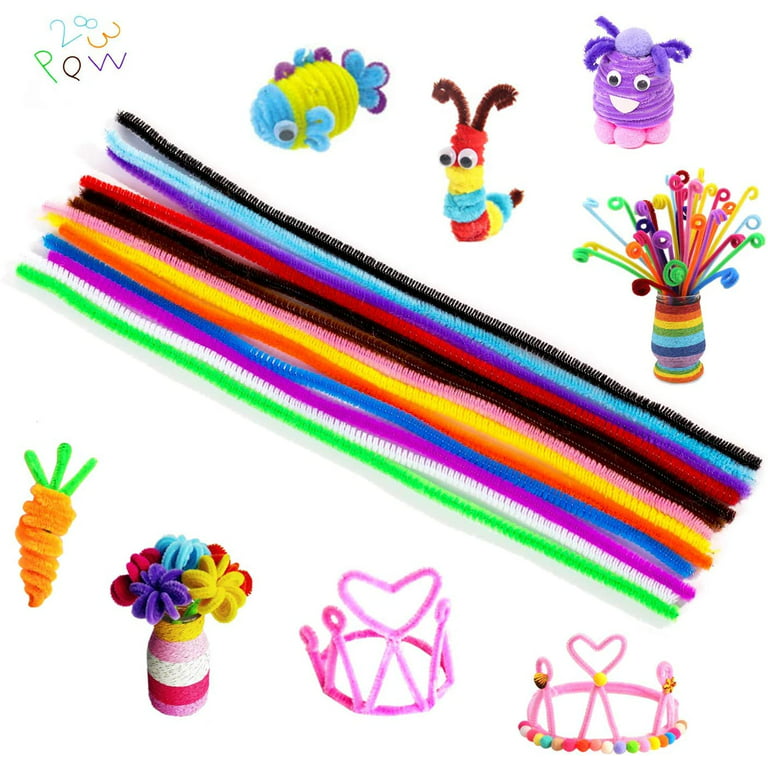 100 Pack of Strong Pipe Cleaners, Straw Cleaner, Arts and Crafts