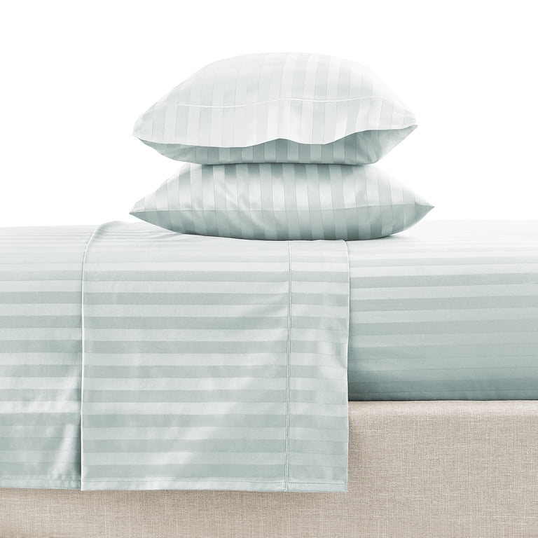 Hotel Style Egyptian Cotton 4-Piece Queen Sheet Set, Duck Egg photo 2
