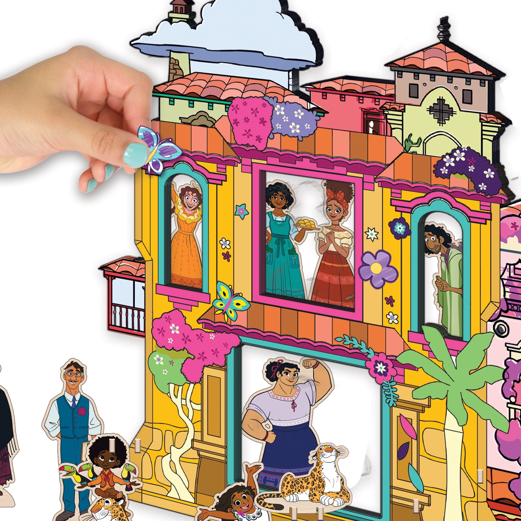 Disney's Encanto: Wood Casita Activity Set - Building & Decorating Set, Ages 3+