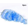 thumbnail image 2 of Stretchable Silicone Lids, 6 Pack Silicone Lids, Stretchable, Square Reusable, 2 of 5
