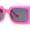 Pink / Black, variant on Mod Rectangle Minimal Pop Color Womens Sunglasses Orange Solid Black