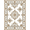 Beige Tan Ivory, Pattern 4, variant on ODIKA 8'x10' Washable Area Rug Non-Slip Chair-Friendly Mat Fall Boho Distressed Botanical Vines Border Cream Neutral Vintage Refined for Dining Room, Large Office, Lounge