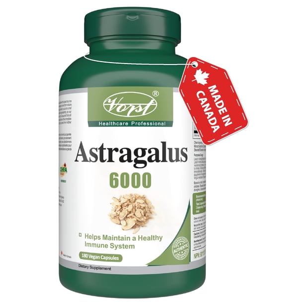 VORST Astr�galo 6000 mg equivalente crudo (1500 mg con una proporci�n de extracto de 4:1) 180 c�psulas veganas | Suplemento para fortalecer el sistem