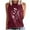 Wine-1, variant on JSKUMAR Women's Summer Crewneck Tank Tops Floral Graphic Curved Hem Sleeveless Tops Casual Loose Fit Shirts Navy-3,L