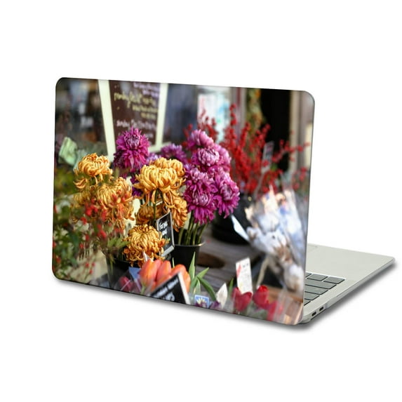 KSK KAISHEK Plastic Hard Protective Shell Case Cover Compatible with 2017 - 2014 2013 2012 2011 2010 Released Old Version MacBook Air 13 inchs Not Retina Display Model: A1466/A1369 Flower 1810