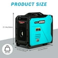 thumbnail image 2 of Festisoul 6250W Portable Inverter Generator, Super Quiet Gas Powered Small Generator for Home Emergency, Outdoor Emergency, Camping, 2 of 10