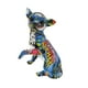 thumbnail image 4 of Graffiti escultura de perros chihuahua cachorro adorno recuerdos regalos obras de arte estatua de perro figura animal para sala de estar de dormitorio Estilo C, 4 of 9