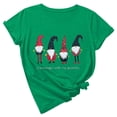 thumbnail image 2 of jsaierl Christmas Shirts Women Short Sleeve Gnome Graphic Tops Round Neck Shirt Bleached Plus Size Tees Blouse Top Christmas Gifts for Teen Girls, 2 of 9