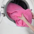 thumbnail image 5 of Catalonia Pink Sherpa Throw Blanket, Fuzzy Snuggle Blanket for Camping Traveling Couch Bed, Super Soft, Light Weight, Reversible, All Season Use, 50"x60" inches, 5 of 7