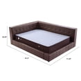 thumbnail image 2 of Homylin Upholstered Bed PU Sofa Bed Twin Full Size Bed Frame, 2 of 7