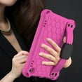 thumbnail image 5 of Dteck Kids Case For Amazon Kindle Fire HD 8 / HD 8 Plus Tablet (10th Generation, 2020 Release), Heavy Duty Shockproof Kickstand Case with Removable Shoulder Strap/Flexible Handle Strap, Rose + Black, 5 of 7
