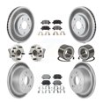 thumbnail image 1 of Transit Auto Front Rear Wheel Hub Bearings Assembly Coated Disc Brake Rotors and Semi-Metallic Pads Kit (10Pc) for Car Toyota Camry Solara - Left Right Side (Driver Passenger) KBB-107702, 1 of 10