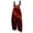 Wine, variant on Women's Valentine's Day Print Suspender Jumpsuit - Casual Loose Retro Cotton Linen One-Piece, Black Size L