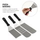 thumbnail image 3 of unbranded 3Ud De Palas Para Hornear Pizza Y Pasteles De Acero Inoxidable Negro Para Cocina, 3 of 8